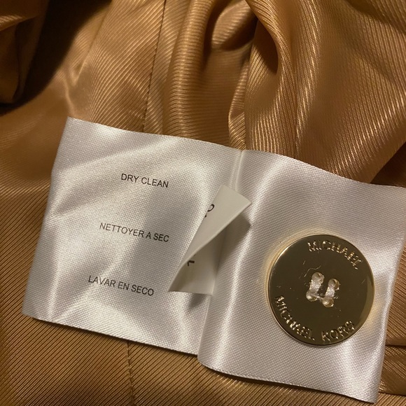 MICHAEL Michael Kors Wool Coat -Dark Camel size PM NEW WITH TAGS - Picture 15 of 16